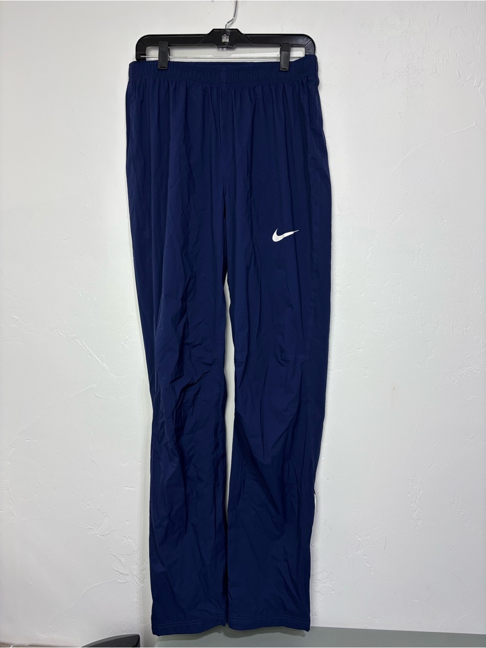 Nike Storm Fit Men's Navy Pant Medium Tall Track Athletic Elite Windbreaker Rain